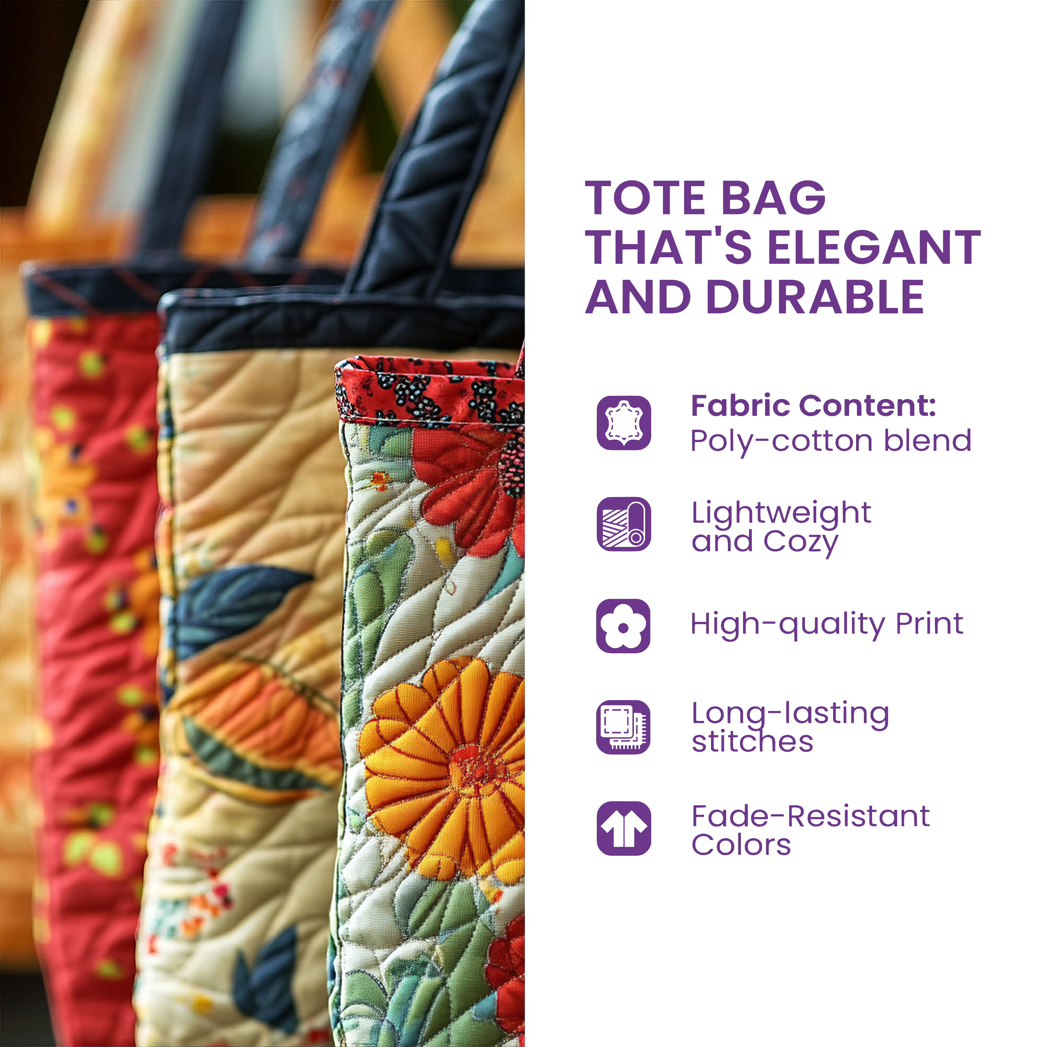 Long Pup Quilted Tote Bag GFTOYC2490